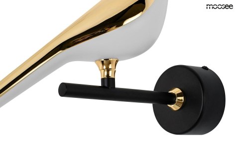 MOOSEE lampa ścienna BIRD złota