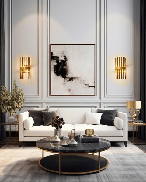 Moosee MOOSEE lampa ścienna GARDA złota