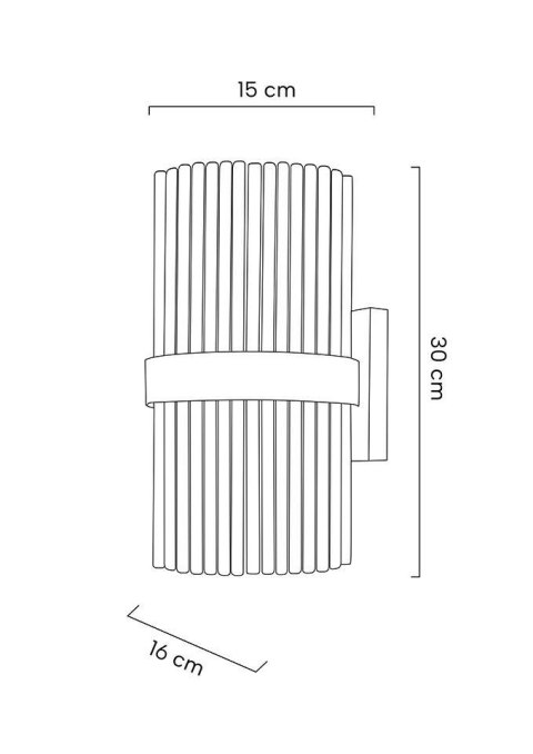 Moosee MOOSEE lampa ścienna GARDA złota