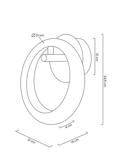 Moosee MOOSEE lampa ścienna HELIOS złota