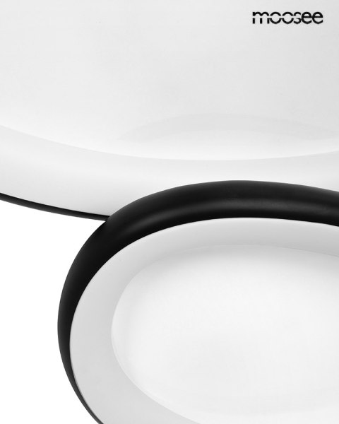 MOOSEE lampa sufitowa / plafon AREA 3 czarna