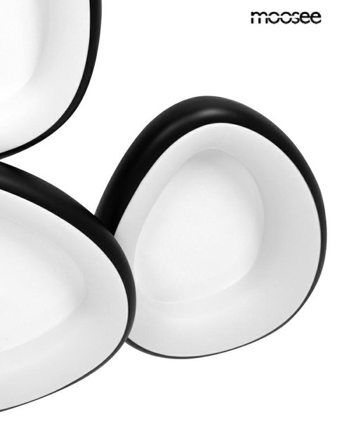 MOOSEE lampa sufitowa / plafon AREA 3 czarna