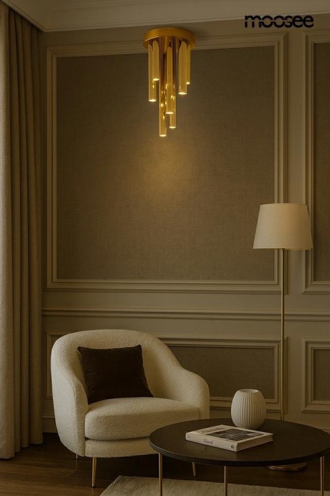 Moosee MOOSEE lampa sufitowa / plafon ORGANO 20 złota