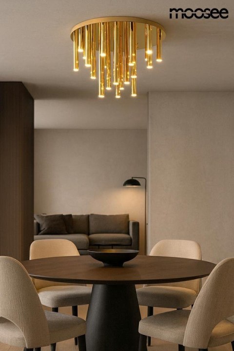 MOOSEE lampa sufitowa / plafon ORGANO 60 złota