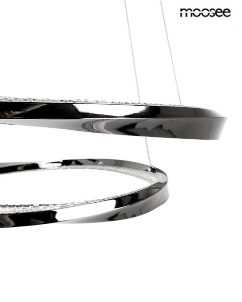 MOOSEE lampa wisząca ANILLO 2 czarny chrom