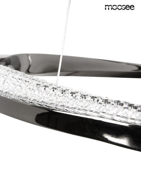 MOOSEE lampa wisząca ANILLO 2 czarny chrom