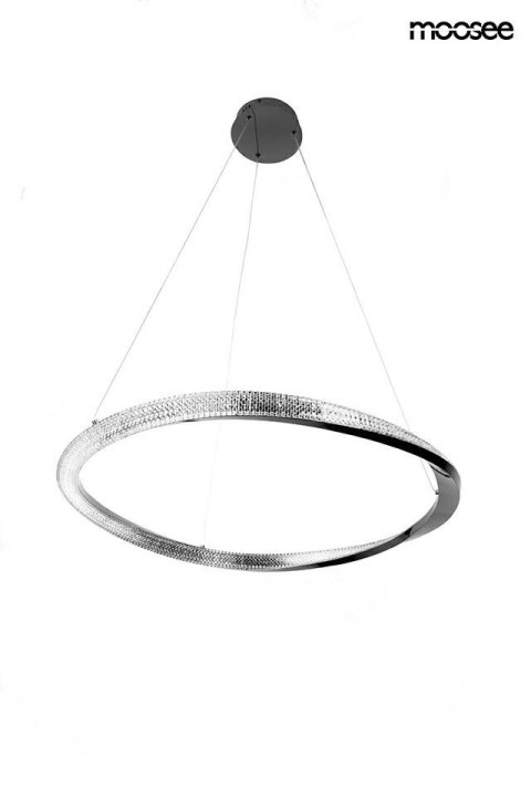 MOOSEE lampa wisząca ANILLO 80 czarny chrom