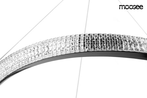 MOOSEE lampa wisząca ANILLO 80 czarny chrom