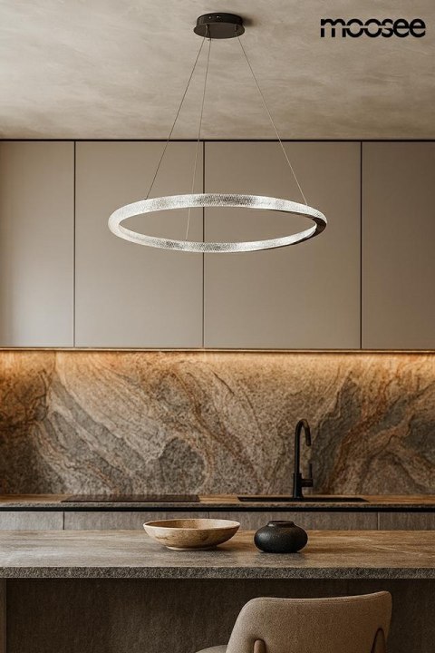 MOOSEE lampa wisząca ANILLO 80 czarny chrom
