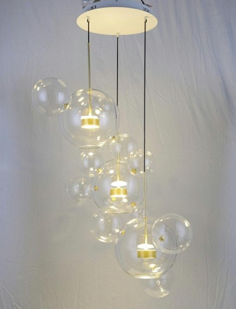 MOOSEE lampa wisząca CAPRI DISC 3 złota