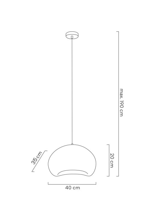 MOOSEE lampa wisząca NEST 40 biała