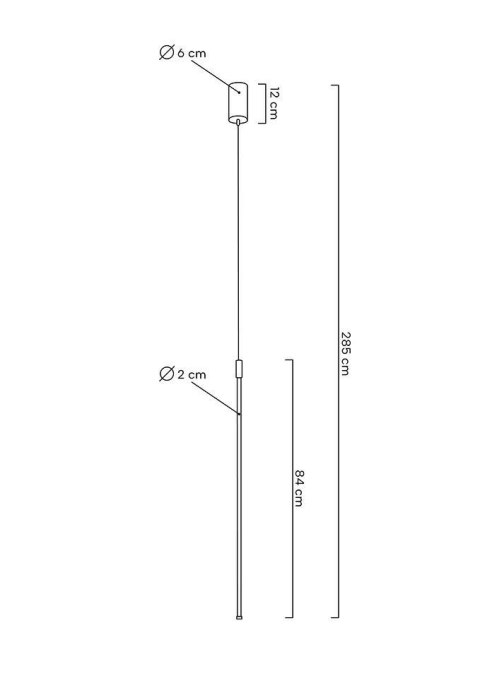 Moosee MOOSEE lampa wisząca OMBRE 80 czarna
