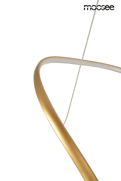 Moosee MOOSEE lampa wisząca WAVES 60 złota