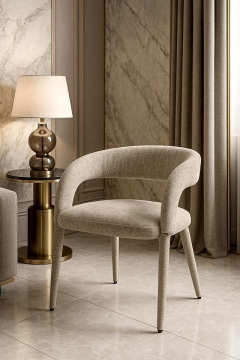 MaMaison krzesło IRIS beżowe