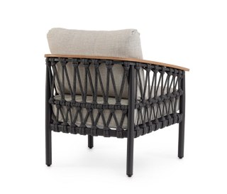 BIZZOTTO fotel ogrodowy FENIX szary