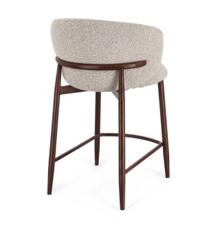 BIZZOTTO krzesło barowe AMALIA brązowe / beżowe