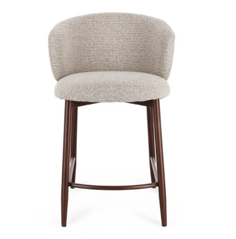 BIZZOTTO krzesło barowe AMALIA brązowe / beżowe