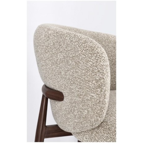 BIZZOTTO krzesło barowe AMALIA brązowe / beżowe