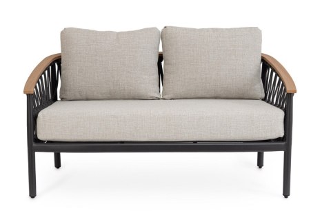 Bizzotto BIZZOTTO sofa 2-osobowa ogrodowa FENIX szara