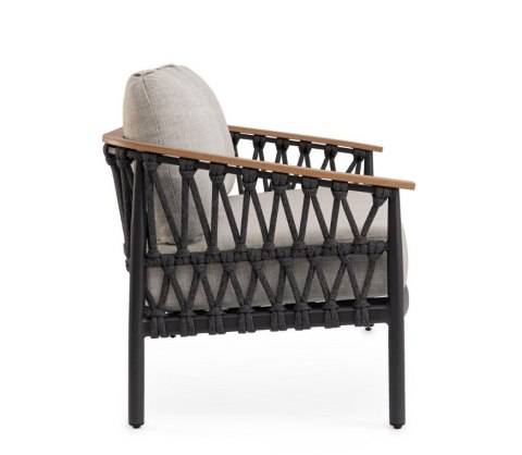 Bizzotto BIZZOTTO sofa 2-osobowa ogrodowa FENIX szara