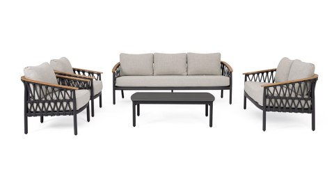 Bizzotto BIZZOTTO stół ogrodowy FENIX 115x68 szary