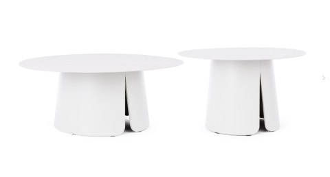 Bizzotto BIZZOTTO zestaw stolików kawowych BRYAN biały