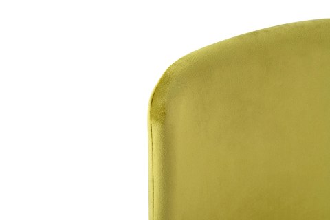 Krzesło DIEGO jasnozielone - welur, podstawa czarno złota