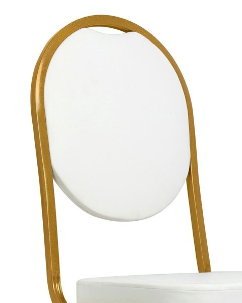 Krzesło bankietowe / konferencyjne HESTIA białe / złote