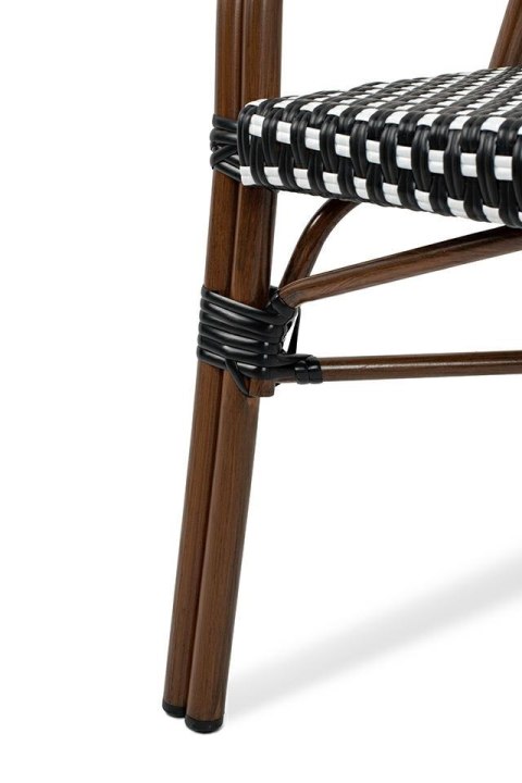 Krzesło ogrodowe CAFE PARIS ARM brązowe rattan