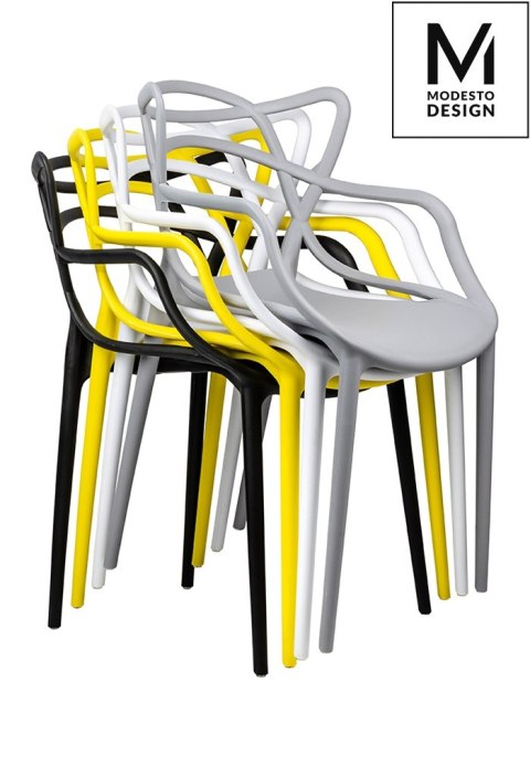 MODESTO krzesło HILO czarne-polipropylen