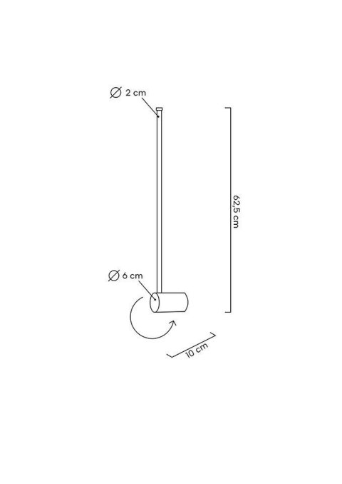 MOOSEE lampa ścienna OMBRE 60 złota