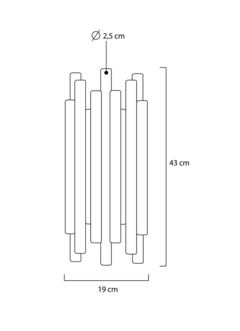 MOOSEE lampa ścienna ORGANO złota