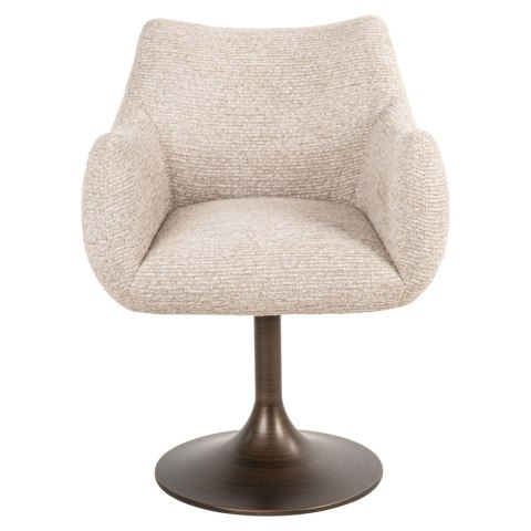 Richmond Interiors RICHMOND krzesło obrotowe ALDO beżowe