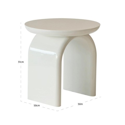 Richmond Interiors RICHMOND stolik MERRICK biały