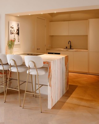 RICHMOND zestaw 2 krzeseł barowych XENIA 65 cm biały