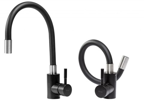 BATERIA KUCHENNA CLEVER CZARNA/NIKIEL SZCZOTKOWANY