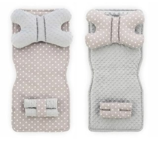 MATA DO WÓZKA 4w1 GREY/WHITE STAR JY07