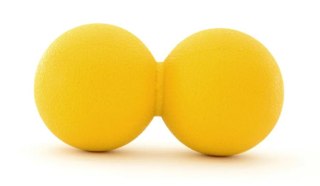 PIŁKA DO MASAŻU PODWÓJNA YELLOW