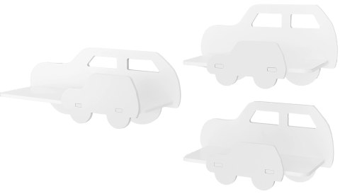 PÓŁKI AUTA 3 szt WHITE/WHITE 381839