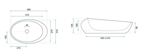 UMYWALKA ROXY C STONE L.GREY - NABLATOWA