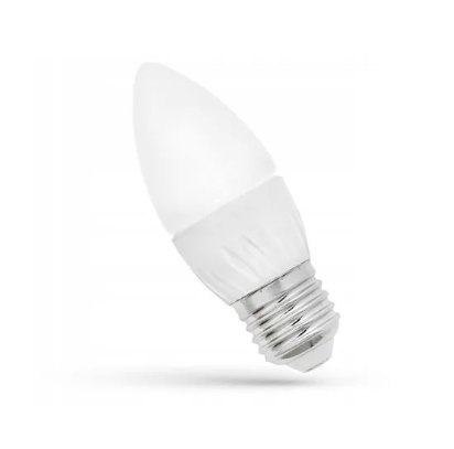ŻARÓWKA LED ŚWIECOWA E-27 6W 230V WW WOJ+13061