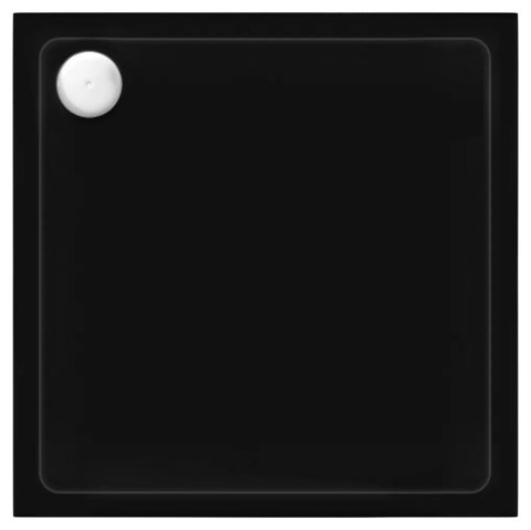 BRODZIK SAVOY BLACK 90*90*6cm + SYFON