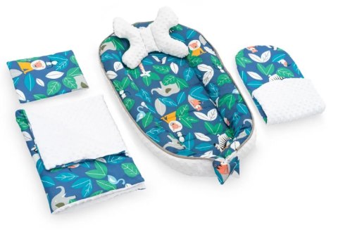 KOKON DO ŁÓŻECZKA 5w1 JY02 JUNGLE BLUE
