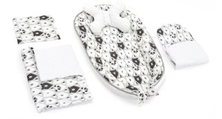KOKON DO ŁÓŻECZKA 5w1 JY07 BEAR WHITE/BLACK