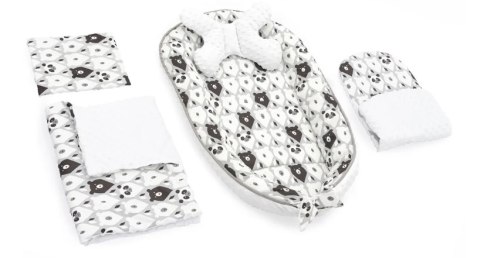 KOKON DO ŁÓŻECZKA 5w1 JY07 BEAR WHITE/BLACK