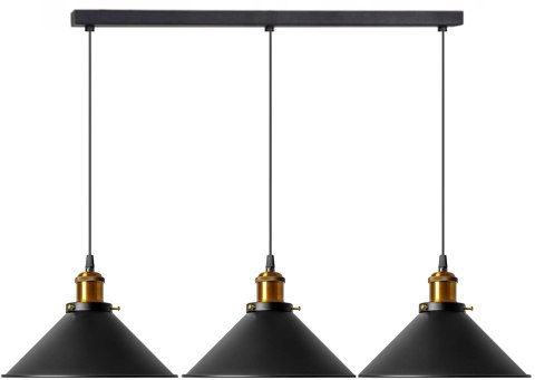 LAMPA PORTO BLACK APP017-3CP