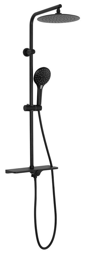 ZESTAW NATRYSKOWY MIKE CZARNY TERMOSTAT