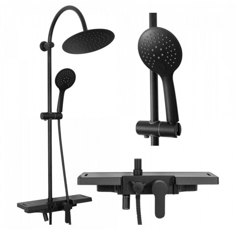 ZESTAW NATRYSKOWY VIGO CZARNY