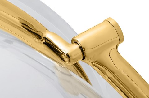 King Home Fotel BUBBLE STAND 2 GOLD VELVET poduszka czarna