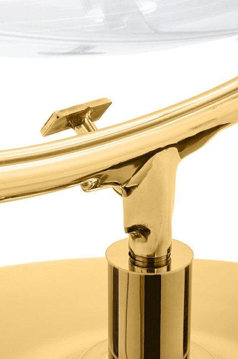 King Home Fotel BUBBLE STAND 2 GOLD VELVET poduszka czarna